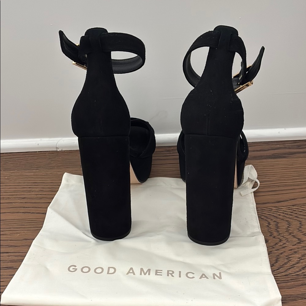 Good American Black Chunky Heel - Picture 4 of 5